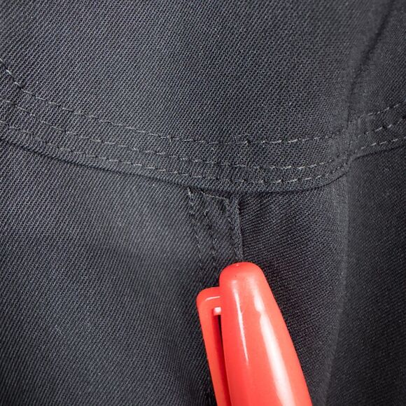 Susan Graver Style Twill Snap Front Lightweight Jacket Womens 1X Black A6223 - Picture 7 of 16